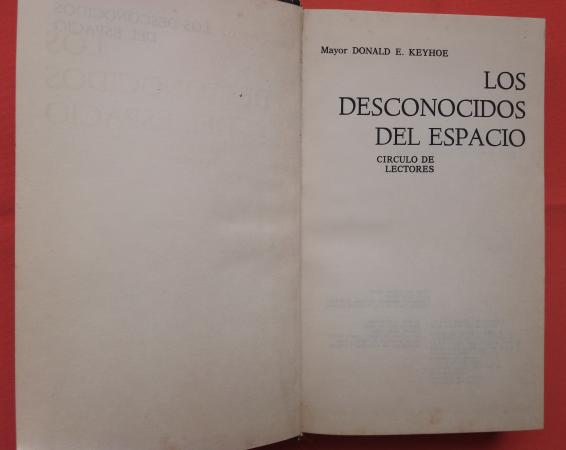 LIBRO: LOS DESCONOCIDOS DEL ESPACIO