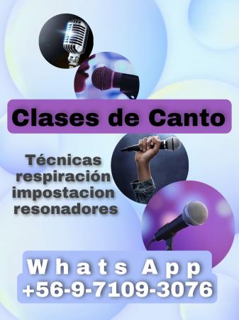 CLASES DE  CANTO 