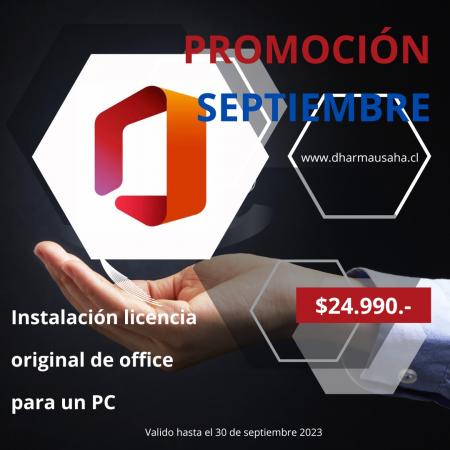 LICENCIA OFFICE PARA WINDOWS. 