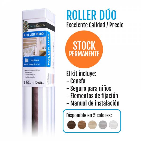 ROLLER DUO COLOR CHOCOLATE BBB