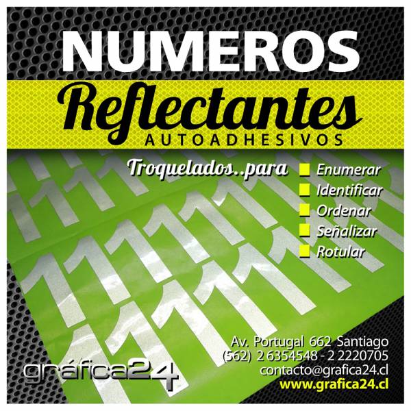 NUMEROS ADHESIVOS PLOTEADOS