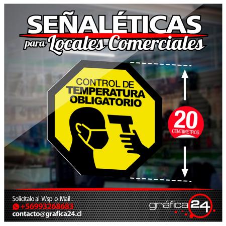 SEÑALÉTICA CONTROL DE TEMPERATURA