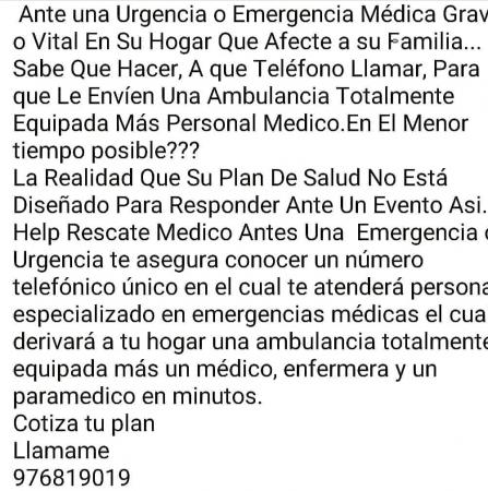 CONTRATA HELP RESCATE MÉDICO 