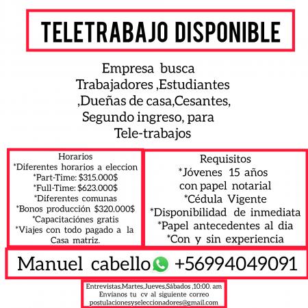 TELETRABAJOS DUEÑAS DE CASA 600.000