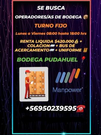 OPERADORES/AS DE BODEGA/PUDAHUEL/420000