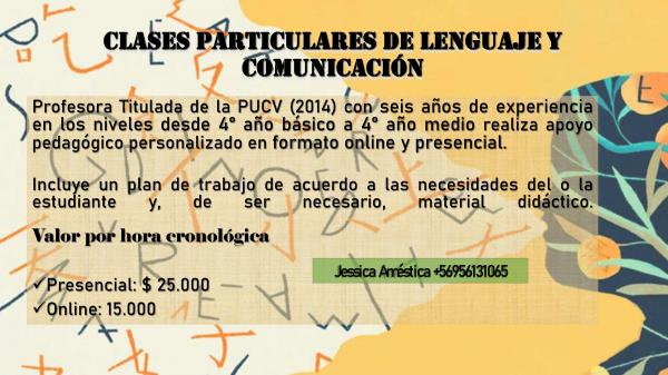CLASES DE LENGUAJE Y COMUNICACIÓN