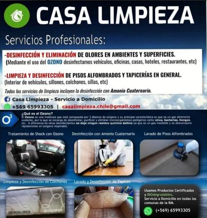 LIMPIEZA Y DESINFECCION DE TAPICERÍAS
