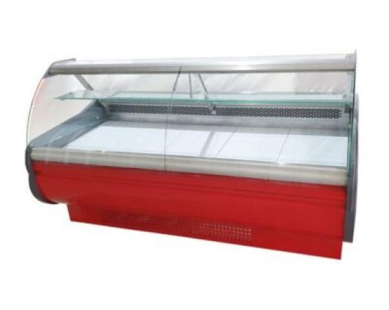 VITRINA REFRIGERADA VIDRIO CURVO 2MTS