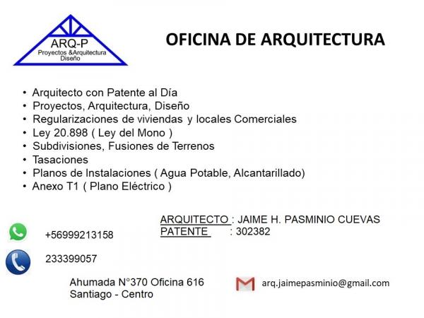 REGULARIZACIONES, PROYECTOS, ARQUITECTO