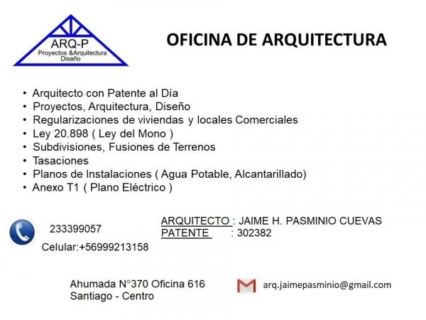 REGULARIZACION, PROYECTOS, ARQUITECTO