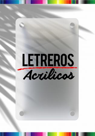 LETREROS DE ACRILICO CON DISTANCIADORES
