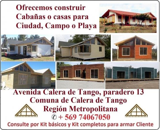 OFRECEMOS CONSTRUIR CABAÑAS O CASAS
