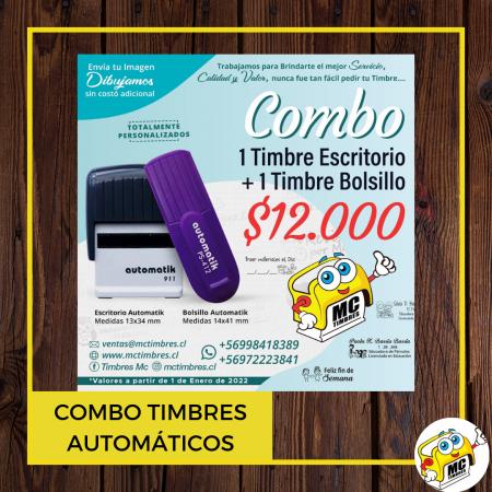 TIMBRE ESCRITORIO + TIMBRE BOLSILLO