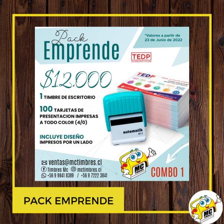PACK EMPRENDE - TIMBRES - TARJETAS