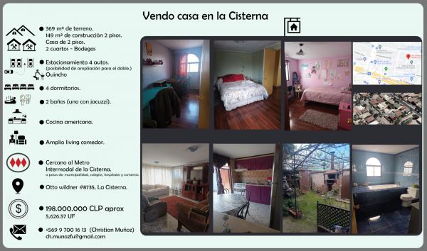 VENDO CASA EN LA CISTERNA