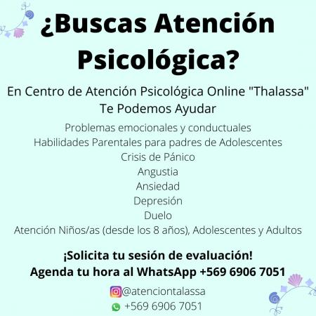 ATENCIÓN PSICOLÓGICA ONLINE