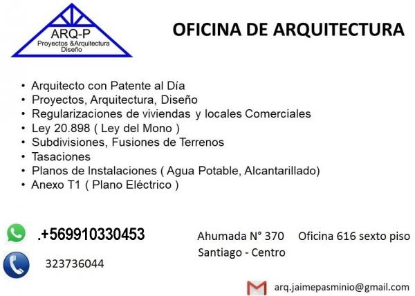 REGULARIZACIONES, PROYECTOS, ARQUITECTO