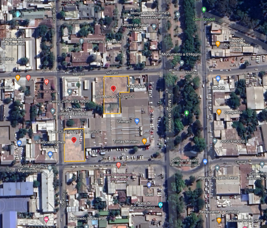 VENTA TERRENO CURICÓ 16UF