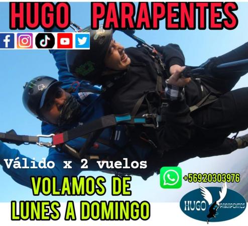 VUELOS EN PARAPENTES DE LUNES A DOMINGO 