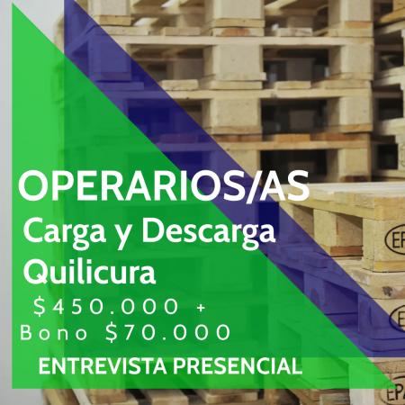 OPERARIOS/AS QUILICURA $520.000