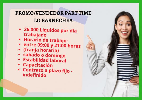 PROMOVENDEDOR PART TIME