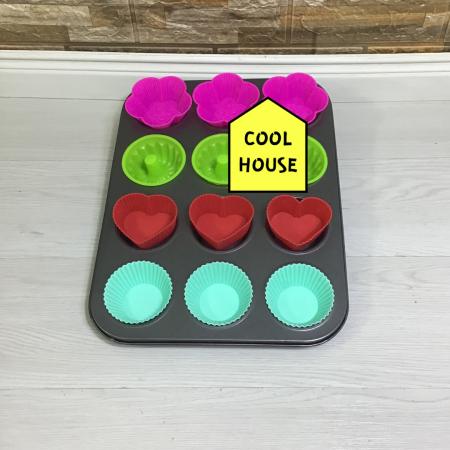 MOLDES DE CUPCAKES DE SILICONA