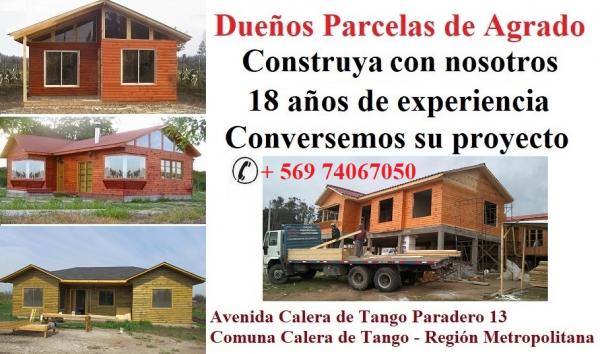 OFRECEMOS CONSTRUIR CABAÑAS O CASAS