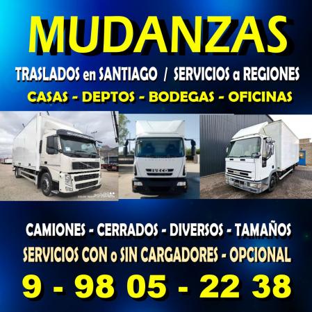 MUDANZAS / SANTIAGO / REGIONES / CAMIONES / AMPLIO