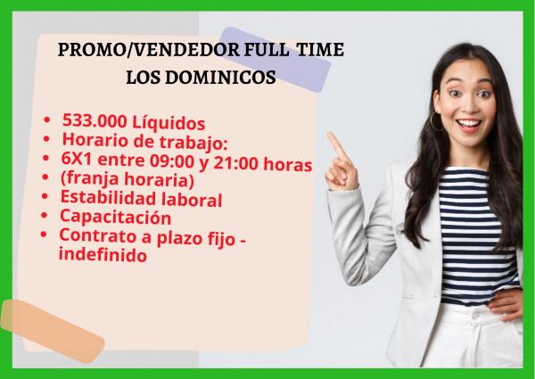 PROMOVENDEDORES/AS FULL TIME