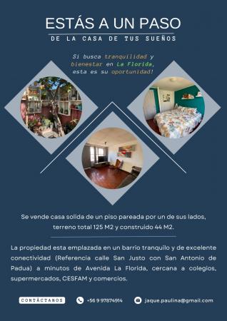 VENDO CASA EN LA FLORIDA