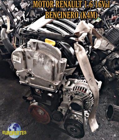 MOTOR RENAULT 1.6 DE 16VAL BENC (K4M)