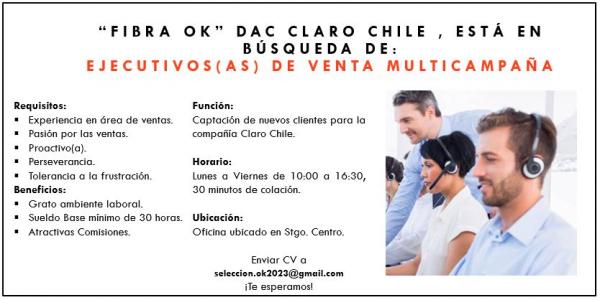 EJECUTIVOS(AS) DE VENTAS 