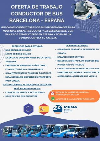 CONDUCTORES DE BUS PARA ESPAÑA