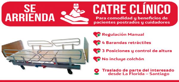 ARRIENDO CATRE CLINICO MANUAL