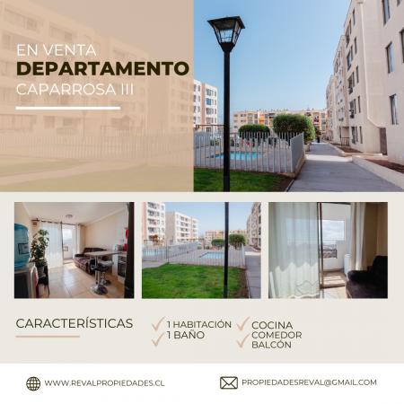 SE VENDE DEPARTAMENTO EN CONDOMINIO CAPARROSA III,