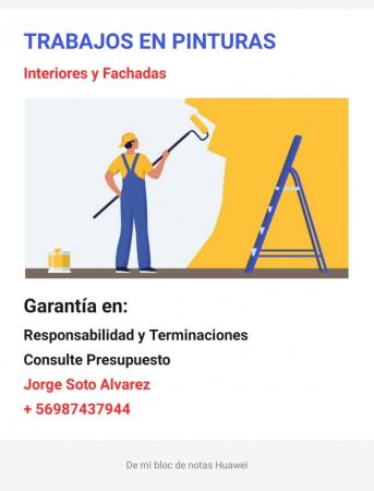 REPARACION EN PINTURAS INTERIORES Y EXTERIOES