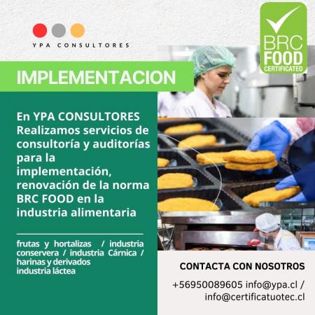 IMPLEMENTACIÓN BRC FOOD PARA EMPRESAS ALIMENTARIAS