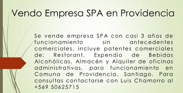 VENDO PATENTE ALCOHOL EN PROVIDENCIA