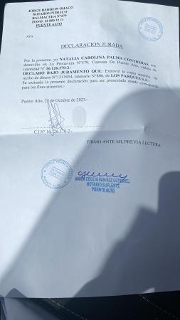EXTRAVÍO DOCUMENTO
