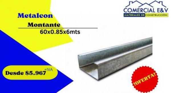 METALCON MONTANTE 60X0.85X6MTS 5.967+IVA