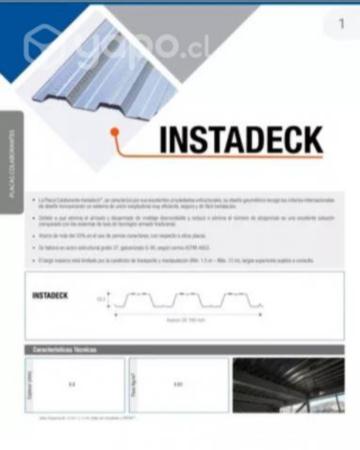 PLACA COLABORABTE INSTADECK CINTAC 950 X.0.8 X 600