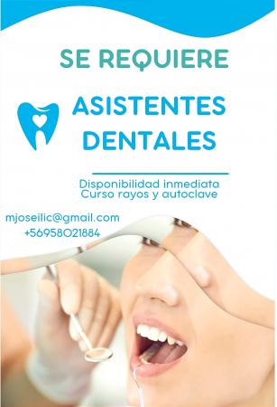 SE REQUIERE ASISTENTES DENTALES 