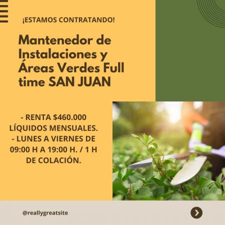 JARDINERO/A Y MANTENEDOR FULL TIME