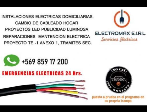 ELECTRICISTA CERTIFICADO / EMERGENCIAS ELECTRICAS