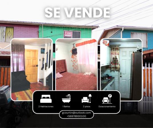 VENDO CASA DE DOS PISOS, QUILICURA