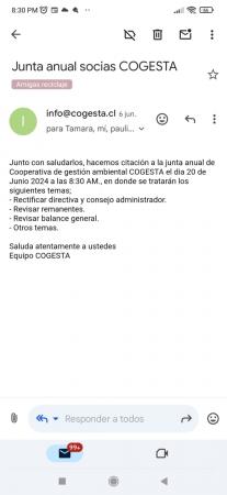 JUNTA ANUAL SOCIAS COGESTA