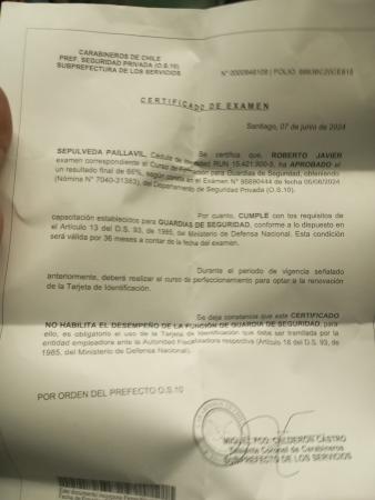 ME OFREZCO COMO GUARDIA DE SEGURIDAD CON CURSO OS-