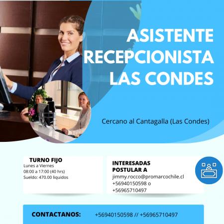 ASISTENTE RECEPCIONISTA (LAS CONDES)
