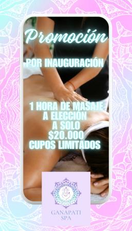 MASAJES PROFESIONALES RELAJACIÓN INAUGURACIÓN 