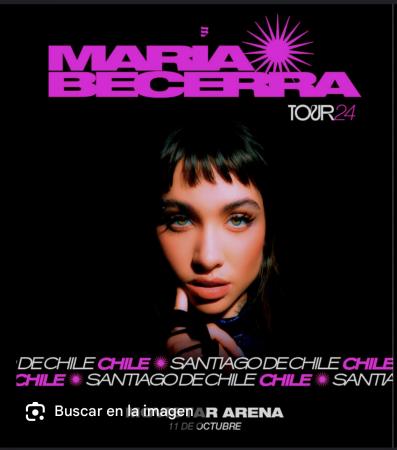VENTA ENTRADA CONCIERTO MARÍA BECERRA